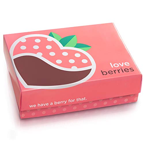 Golden State Fruit 6 Piece Happy Birthday Chocolate Covered Stra