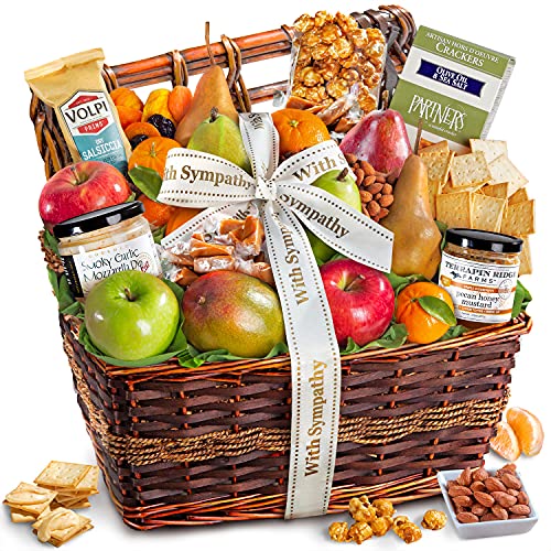 Sympathy Gourmet Abundance Fruit Basket Gift