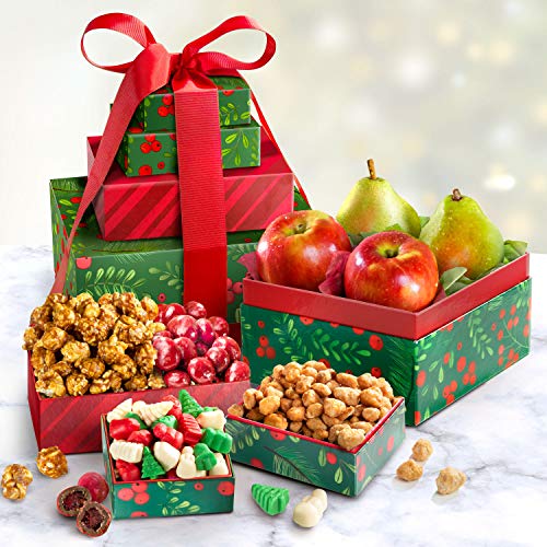 Merry Christmas Fruit &Amp; Treats Tower