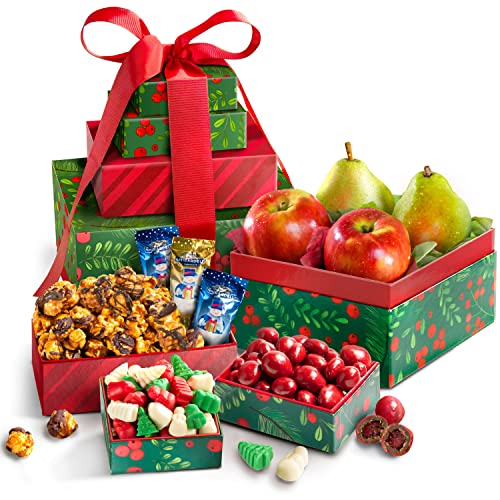 Merry Christmas Fruit &Amp; Treats Tower