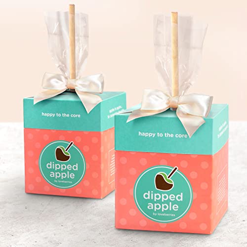 Milk And Dark Decadence Chocolate Dipped Caramel Apples In Woode