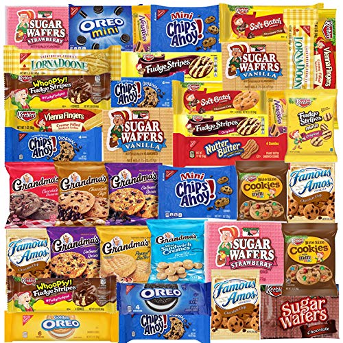 Cookies - 40 Packs - Variety Pack - Individually Wrapped Assortm