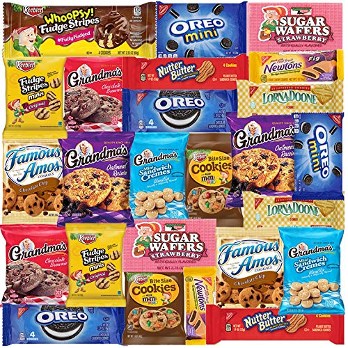 Cookie Variety Pack Assortment - 25 Pack - Assorted Individually...