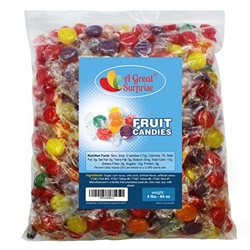 Fruit Flavored Hard Candy - 4 Lb Bulk Candy