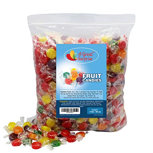 Fruit Flavored Hard Candy - 4 Lb Bulk Candy