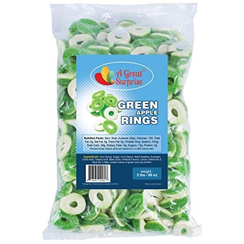 Gummy Rings - Gummy Rings Candy - Gummy Rings Bulk - Green Candy