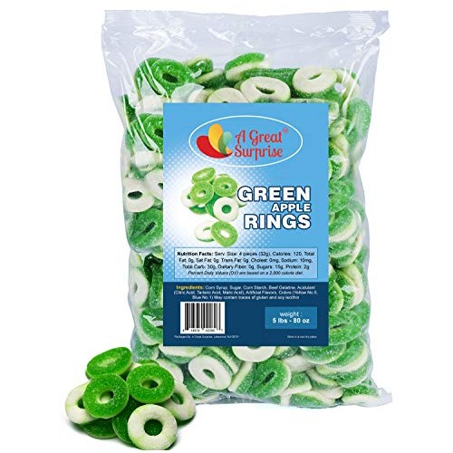 Gummy Rings - Gummy Rings Candy - Gummy Rings Bulk - Green Candy