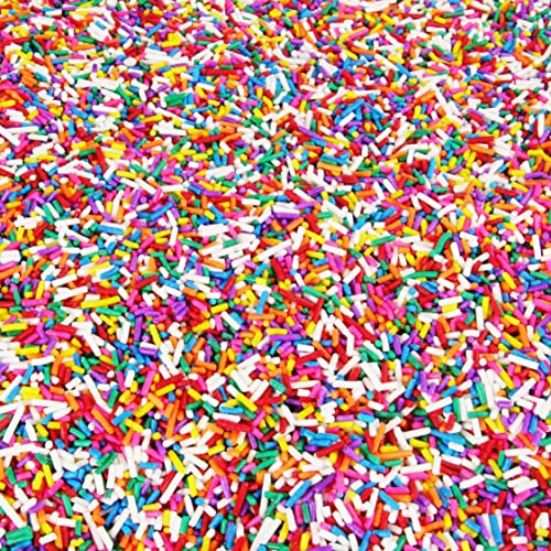 Rainbow Sprinkles - 6 Pounds - Bulk Easter Rainbow Jimmies - Col...