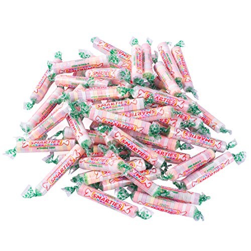 Smarties Candy Rolls Bulk - X-Treme Sour Flavored Candies - Pink