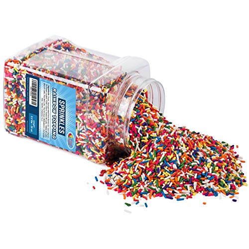 Sprinkles Rainbow Topping In Resealable Container, 2.2 Lb Bulk C