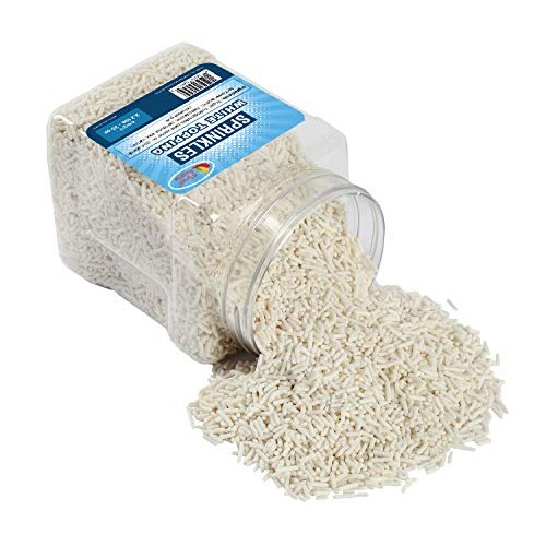 White Sprinkles Bulk - White Sprinkles In Resealable Container,