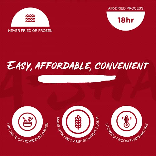 A-Sha Healthy Ramen Noodles - Extra Wide Knife-Cut Style - Hakka