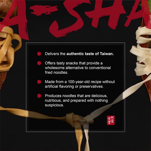 A-Sha Healthy Ramen Noodles - Extra Wide Knife-Cut Style - Hakka