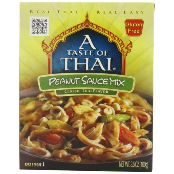 A Taste of Thai Peanut Sauce Mix, 3.5-Ounce Packets Pack of 12
