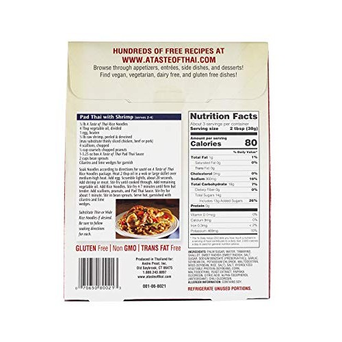 A Taste Of Thai Pad Thai Sauce, 3.25 Oz Box, 6 Piece