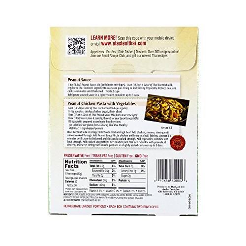 A Taste Of Thai Peanut Sauce Mix, 3.5 Oz Box, 6 Piece