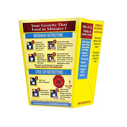 A Taste Of Thai Peanut Noodles Quick Meal, 5.25-Ounce Boxes Pac