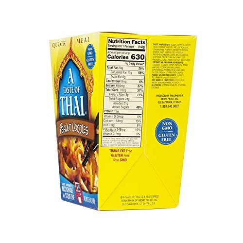 A Taste Of Thai Peanut Noodles Quick Meal, 5.25-Ounce Boxes Pac