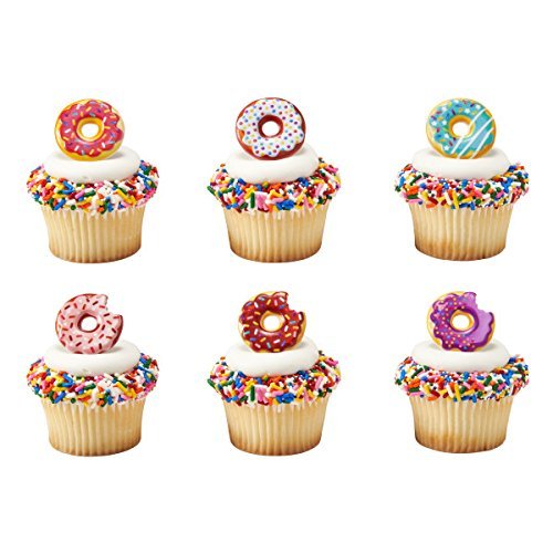 Donut Cupcake Rings - 24 Pcs