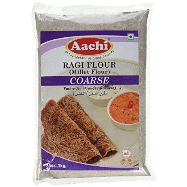 Aachi, Ragi Flour Millet Flour Coarse, 2 PoundLB