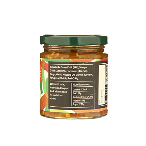 Aamra Ghaziabad Homemade Sweet &Amp; Sour Green Chili Indian Pickl