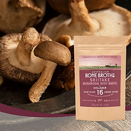 Shiitake Mushroom Beef Broth With Collagen- Instant Fresh Nutrie