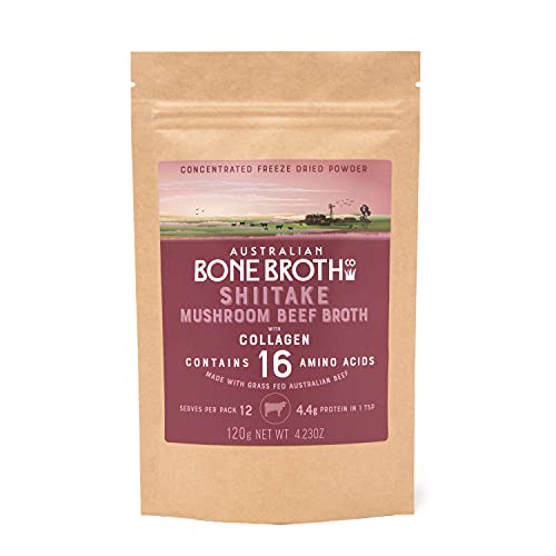 Shiitake Mushroom Beef Broth With Collagen- Instant Fresh Nutrie