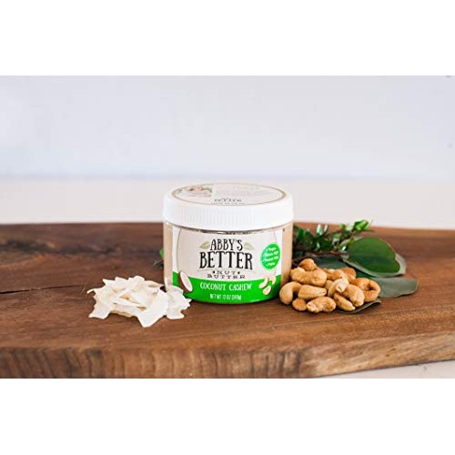 Coconut Cashew Nut Butter, 12 Ounce Jar- An All Natural, 4 Ingre