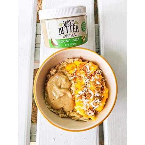 Coconut Cashew Nut Butter, 12 Ounce Jar- An All Natural, 4 Ingre