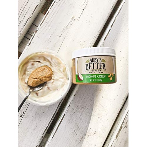 Coconut Cashew Nut Butter, 12 Ounce Jar- An All Natural, 4 Ingre