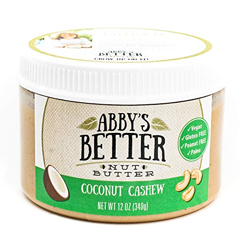 Coconut Cashew Nut Butter, 12 Ounce Jar- An All Natural, 4 Ingre