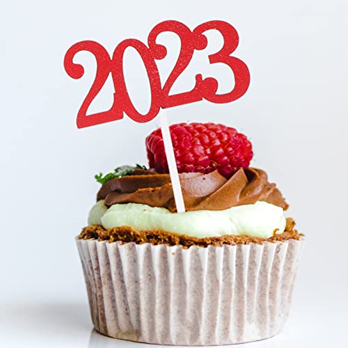 Aboofan 24Pcs Graduation Cupcake Toppers 2023 Diploma Grad Cap C