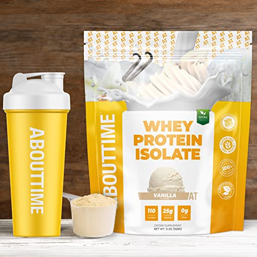 About Time Whey Isolate Protein, Non-Gmo, All Natural, Lactose/G