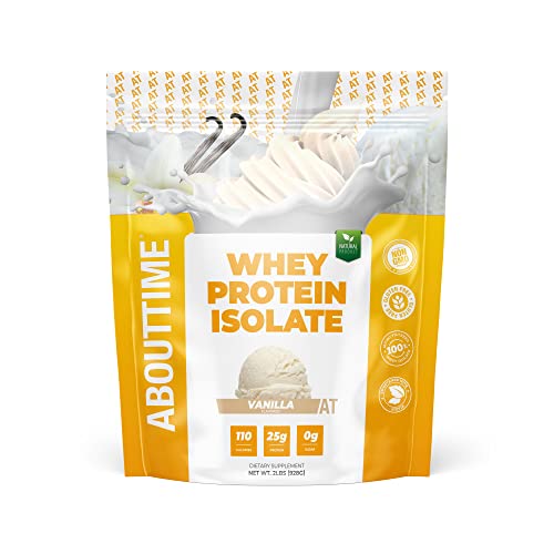 About Time Whey Isolate Protein, Non-Gmo, All Natural, Lactose/G