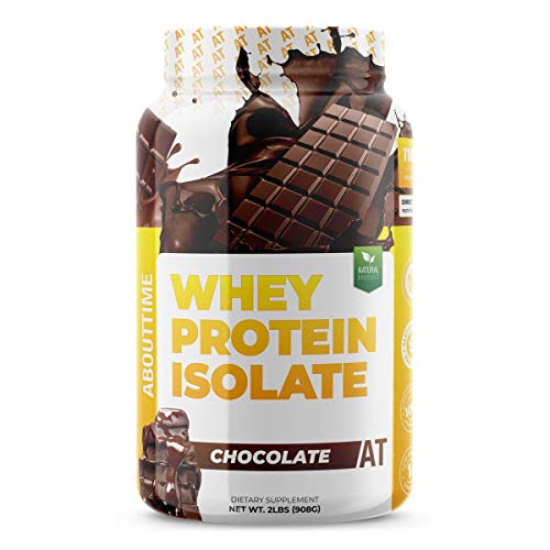 About Time Whey Protein Isolate Chocolate 2Lb - 25G Protein, Non