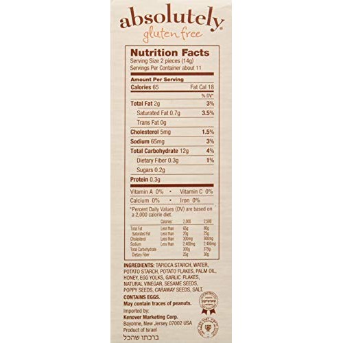 Absolutely Gluten Free Flatbread Gf Everything, 5.29 Oz Pack Of 12