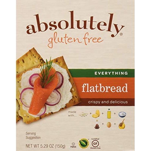 Absolutely Gluten Free Flatbread Gf Everything, 5.29 Oz Pack Of 12