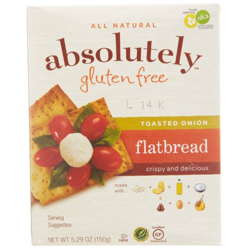 Absolutely Gluten Free Toasted Onion Flatbread, 5.29 Ounce -- 12