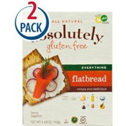 Absolutely Gluten Free Flatbread Everything -- 5.29 Oz Each / Pa