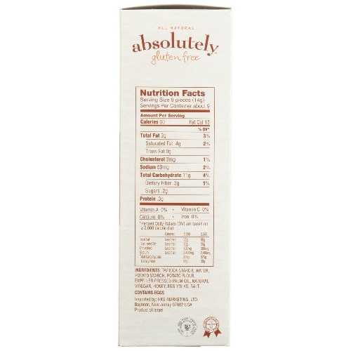 Absolutely Gluten Free Crackers, Original 4.4-Ounce
