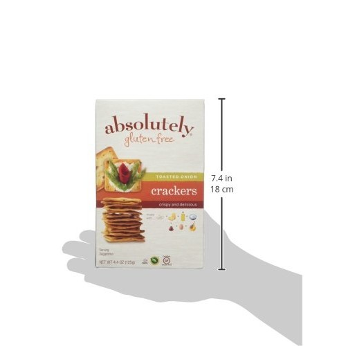 Absolutely Gluten Free Toasted Onion Crackers Pack Of 3