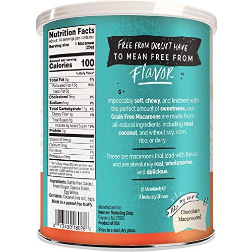 Absolutely Gluten Free Toasted Coconut Macaroons, 10Oz 2 Pack