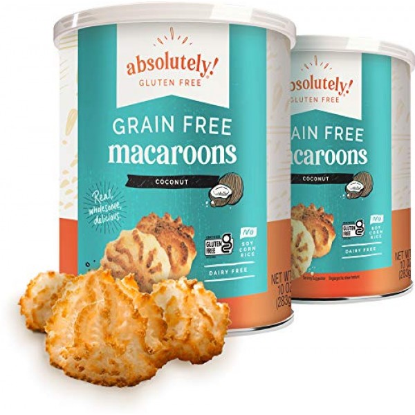 Absolutely Gluten Free Toasted Coconut Macaroons, 10oz 2 Pack
