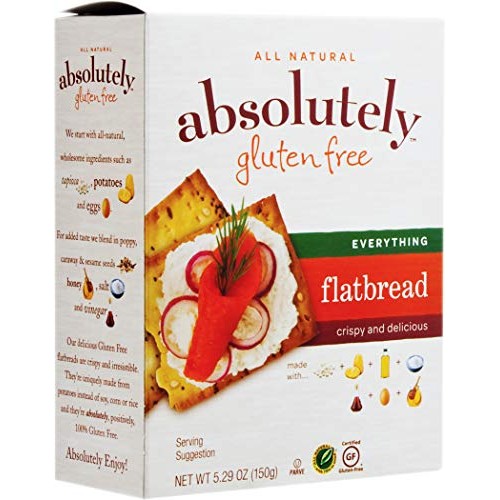 Absolutely Gluten Free Everything Flatbread, 5.29-Ounce 3-Pack