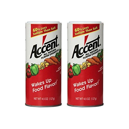 Accent Flavor Enhancer Shaker - 4.5 Oz. Each - 2 Pack