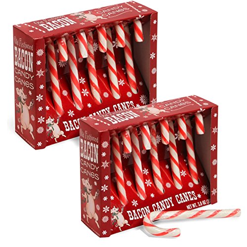 Bacon Flavored Candy Canes: 2 Pack Of 6 Each