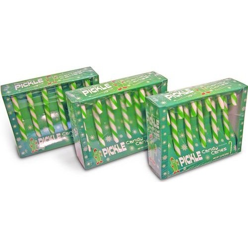 Accoutrements Fancy Pickle Flavored Candy Canes 18 Candy Canes