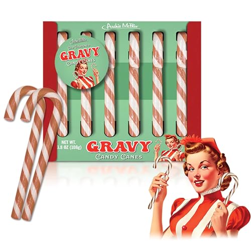 Archie McPheeGravy Magic Candy Canes | Gift Box of 6 Funny Gravy...