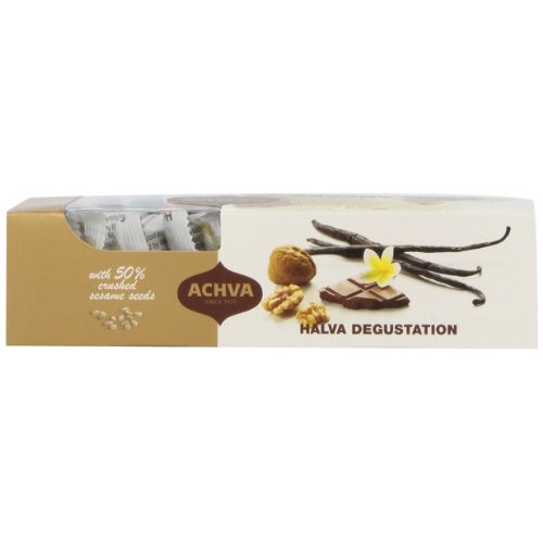 Achva Snacks Halva Gift Box, 10.5-Ounce Packages Pack Of 4