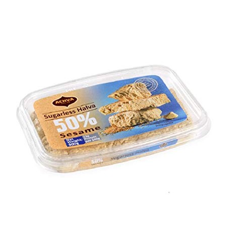 Achva Vanilla Kosher Sugar Free Sesame Halva Pack Of 2